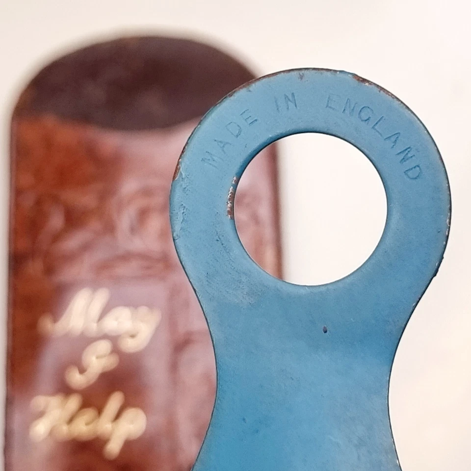 ZAPATO MINIATURA CUERNO BOLSILLO TAMAÑO EN BOLSA DE CUERO 31/2" MAY I HELP Cómodo - Imagen 2 de 4