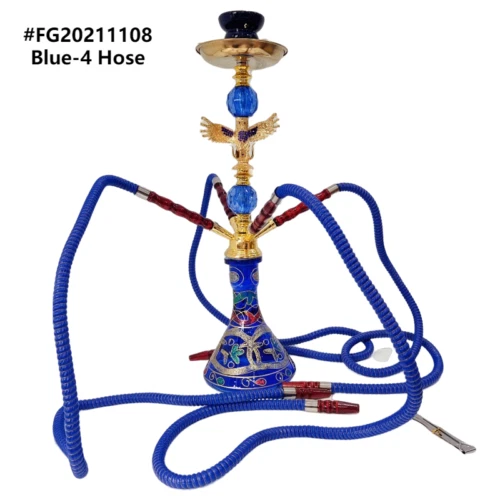 Elegant Fine Large 52cm Shisha Hookah Four Hose Handmade Traditional Gift XMAS - Picture 33 of 55