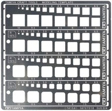TAMIYA Modeling template square 1-10mm Tools 74156 from Japan