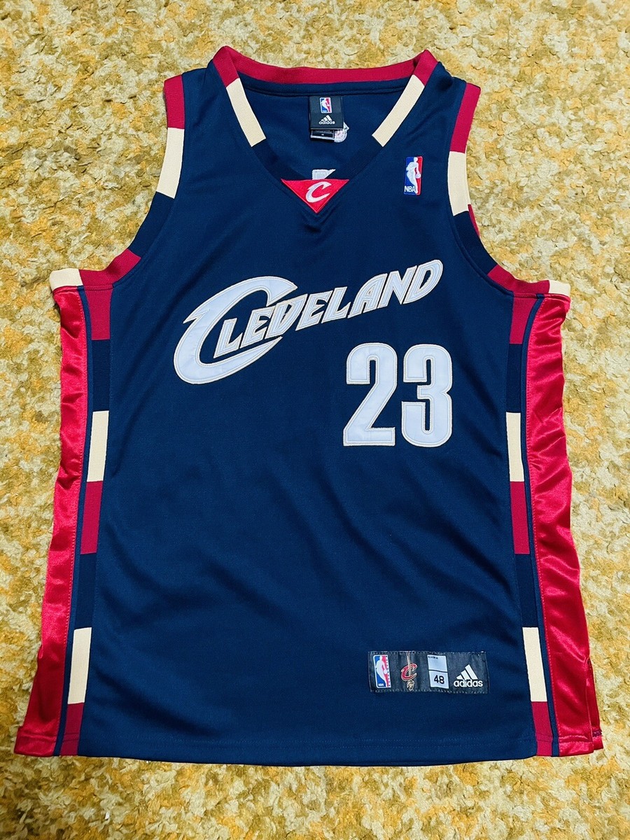 2008 CLEVELAND CAVALIERS LEBRON JAMES ALT BLUE STITCHED
