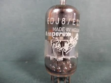 Amperex Bugle Boy 6DJ8 Treble Clef Vacuum Tube Amplitrex Tested Low 67/72% Gm