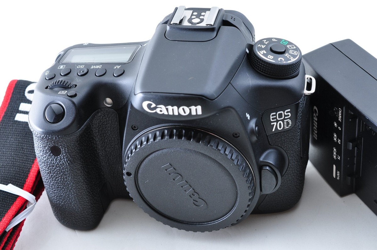 Canon EOS 70D 18.0 MP Digital SLR Camera Body-black with Box from