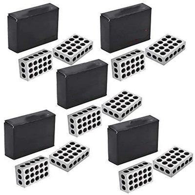 5 Matched Pairs Accuracy Steel 1 X 2 X 3 Inch Blocks 23 Holes .0002'' Machinist M