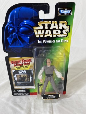 1997 Hasbro Star Wars POTF2 Freeze Frame FF Lobot Actionfigur Neu