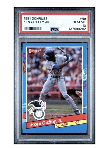 1991 Donruss #49 Ken Griffey Jr All-Star PSA 10 GEM MINT New Label