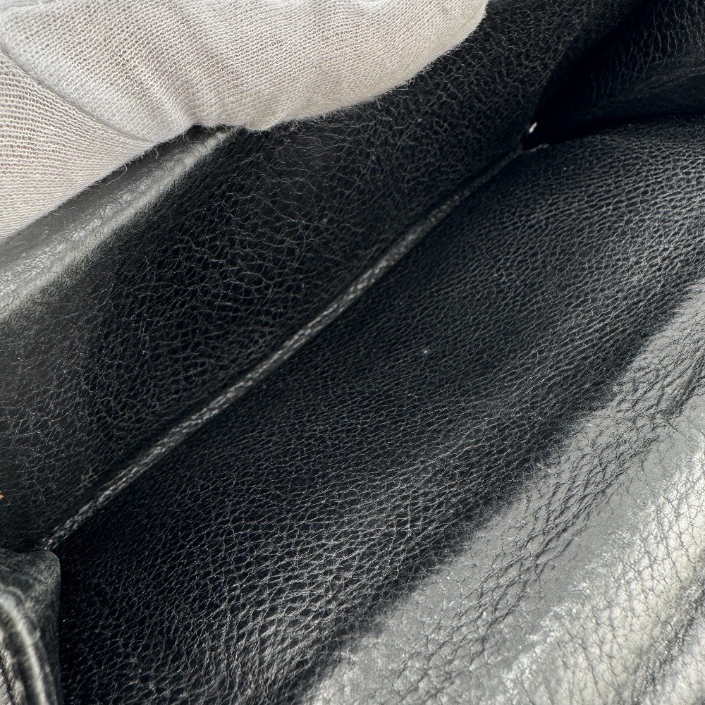 CHROME HEARTS Cross button long wallet leather Greasy Purse black leather mens thumbnail 11