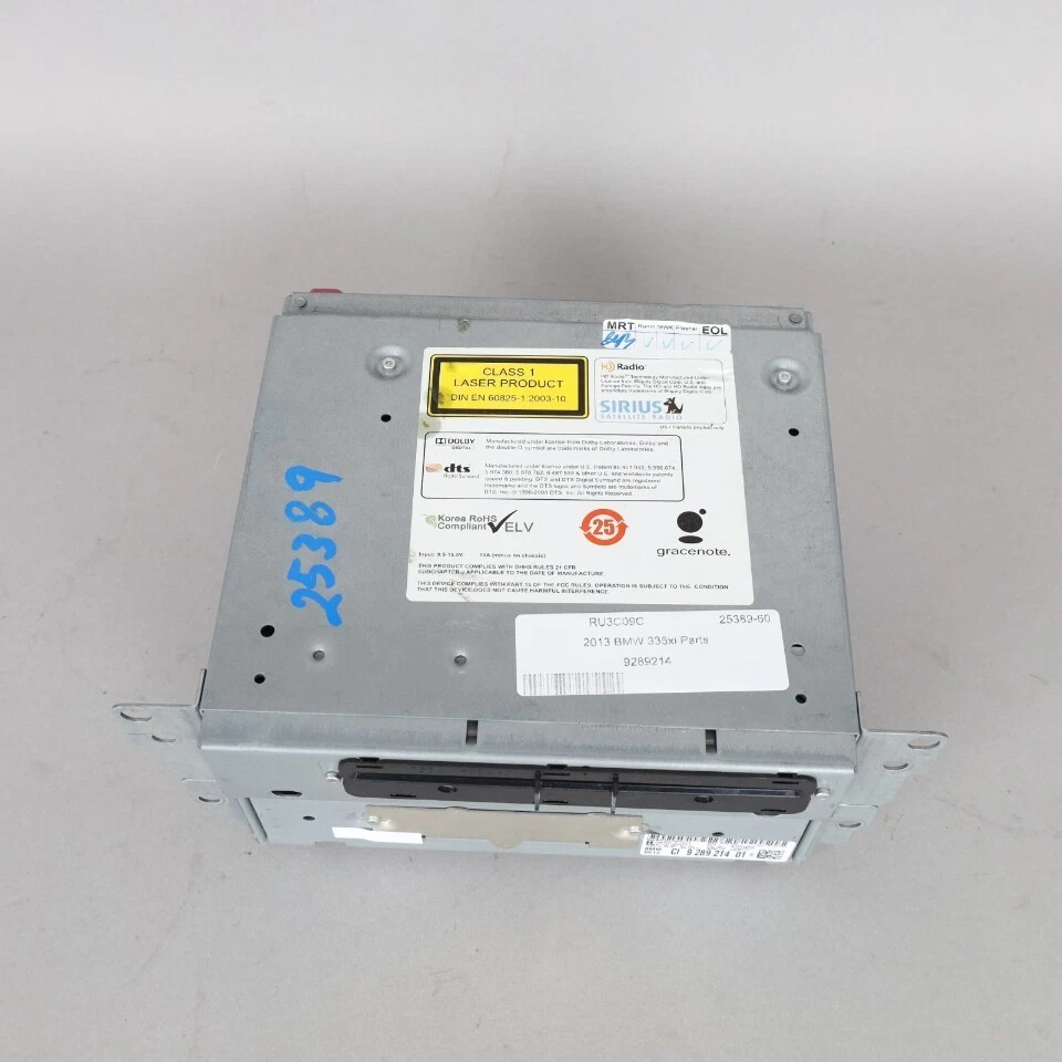 2012-2013 BMW 328i 335i Radio Stereo Car Infotainment CIC 65129289214 OEM Used - Image 4 of 4