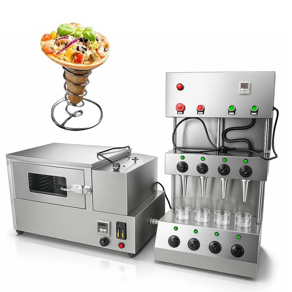 Automatic Pizza Cone Forming Machine Sugar Waffle Ice Cream Roll With Oven
Opens in a new window or 