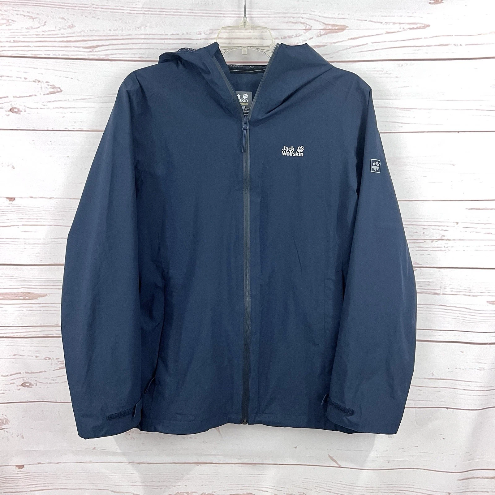 Jack Wolfskin Texapore Waterproof Windproof Hooded Rain Jacket Prelight Tempest