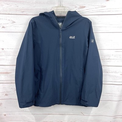 Jack Wolfskin Texapore Waterproof Windproof Hooded Rain Jacket Prelight Tempest 