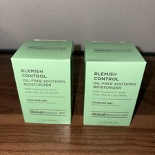Lot of 2 Global Beauty Care Blemish Oil-Free Soothing Moisturizer - Aloe Vera