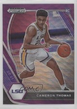 2021-22 Panini Prizm Draft Picks Purple Wave Prizm Cameron Thomas #18 ic3