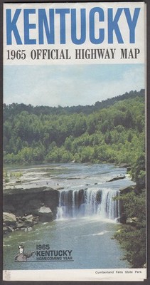 Commonwealth of Kentucky Official Highway Road Map 1965