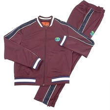 All City by Just Don Men's Maroon Tracksuit Set Jacket Track Pants Size M