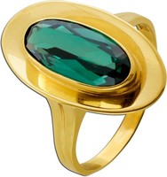Turmalin Ring Gold 333 8K GrüNer Edelstein 3.3Ct Antikschmuck 19