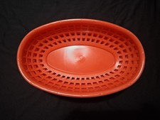 13 Allegacy Red Oval Plastic Fast Food Baskets 499-F Made in USA