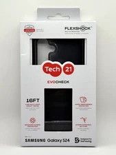 Tech21 EvoCheck Series Case for Samsung Galaxy S24 - Smokey Black