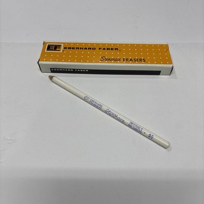 NOS Eberhard Faber Stenorace Erasers One Dozen No. 90 Originals And Carbon