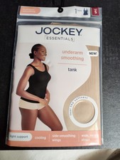 Women's Jockey Essentials Underarm Smoothing Tank Top Beige Size S Brand NEW