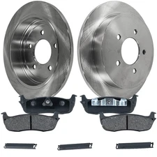 Brake Disc and Pad Kit For 2000-2003 Ford F-150 2002 Lincoln Blackwood Rear