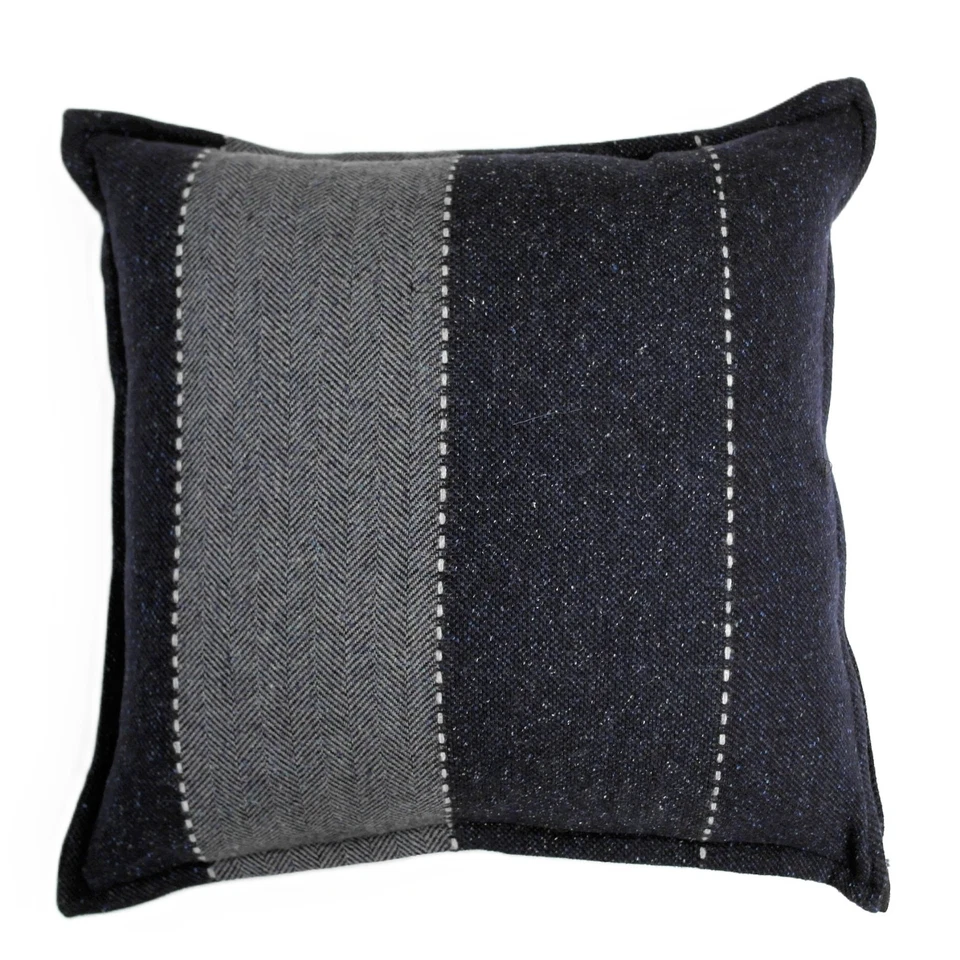 TRUSSARDI HOME 1 CUSCINO ARREDO 40X40 CM "NEW TWEED BLU" misto cotone - Immagine 4 di 4