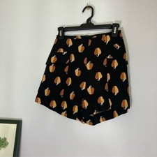 Farm Rio NWT black upside down cashew shorts size PP