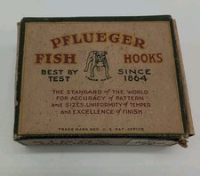 PFLUEGER 3221-J Kirby Fishing Hooks Field Point Ringed Made In USA