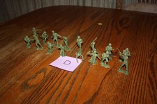 Marx Army Battleground 16-Piece Lot of Vintage American Soldiers Tank D - MPC