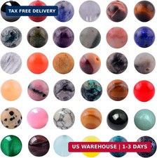 Natural Stone Beads 100pcs Round Genuine Real Stone Beading Loose Gemstones Hole