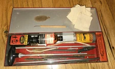 OUTERS RIFLE CLEANING KIT NO. 477 GUNSLICK GUN OIL GUN PATCHES ORIGINAL BOX 