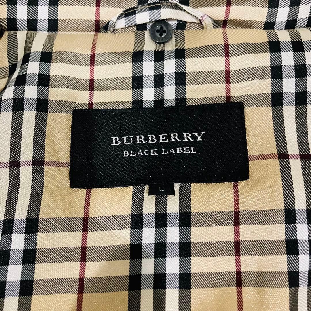 BURBERRY BLACK LABEL Down Jacket Brown Size L From Japan thumbnail 22