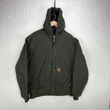 Carhartt Sandstone Active Jacket Thermal Lined Mens XL J25 MOS Moss Green