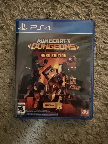 Minecraft Dungeons Hero Edition PS4 PlayStation 4 Complete w/ Disc Mojang