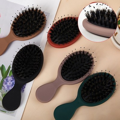 1pcs natürliche Eber Borste Oval Haarbürste Kammkopf Kopfhaut Massage Kamm 