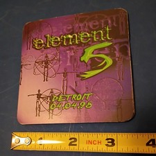 Element 5  04/04/1998 Detroit RAVE FLYER foldout  *1st Det. Paul Johnson party!*