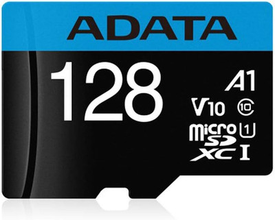 AUSDX128GUICL10A1-RA1  128GB Premier Microsdxc Uhs-I/Class 10 V10 A1 Memory Card