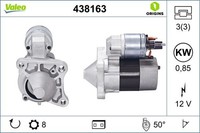 Valeo 438163 Anlasser Starter FüR Dacia Passend FüR Nissan Renault