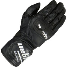 Image of Motorcycle Gloves Furygan Higgins Evo Black White Sport Leather Vented