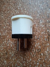 Vintage Einbau-stecker  Antik buchse, 3-polig  220 V 230  kein Bakelit 60er 70er