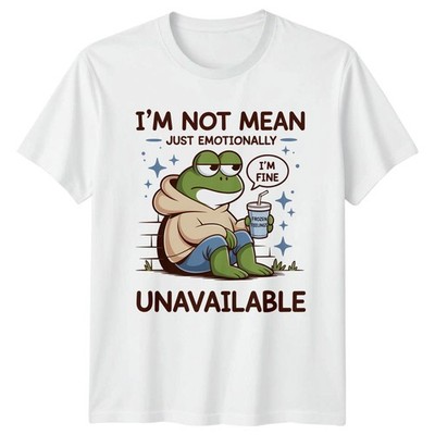 Im Not Mean Just Emotionally T-Shirt Lustig Frosch Humor