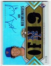 Kirk Nieuwenhuis 2012 Topps Triple Threads Gold Autograph Jersey Card #163 11/25