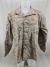 Marines USMC Uniform Shirt Blouse Desert Marpat Camo Medium Regular BDU Military