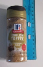 McCormick English Toffee Sealed Finishing Sugar 3.7oz NEW SEALED