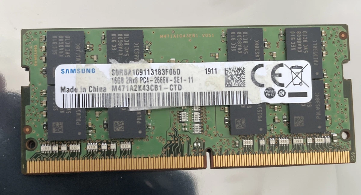 Samsung DDR4 SDRAM 16 GB Capacity per Module Memory (RAM) for sale