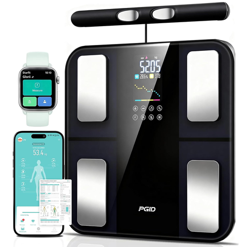 Body Pod Scale, Smart Scale for Body Weight,8-Electrode Digital Bathroom Scale f