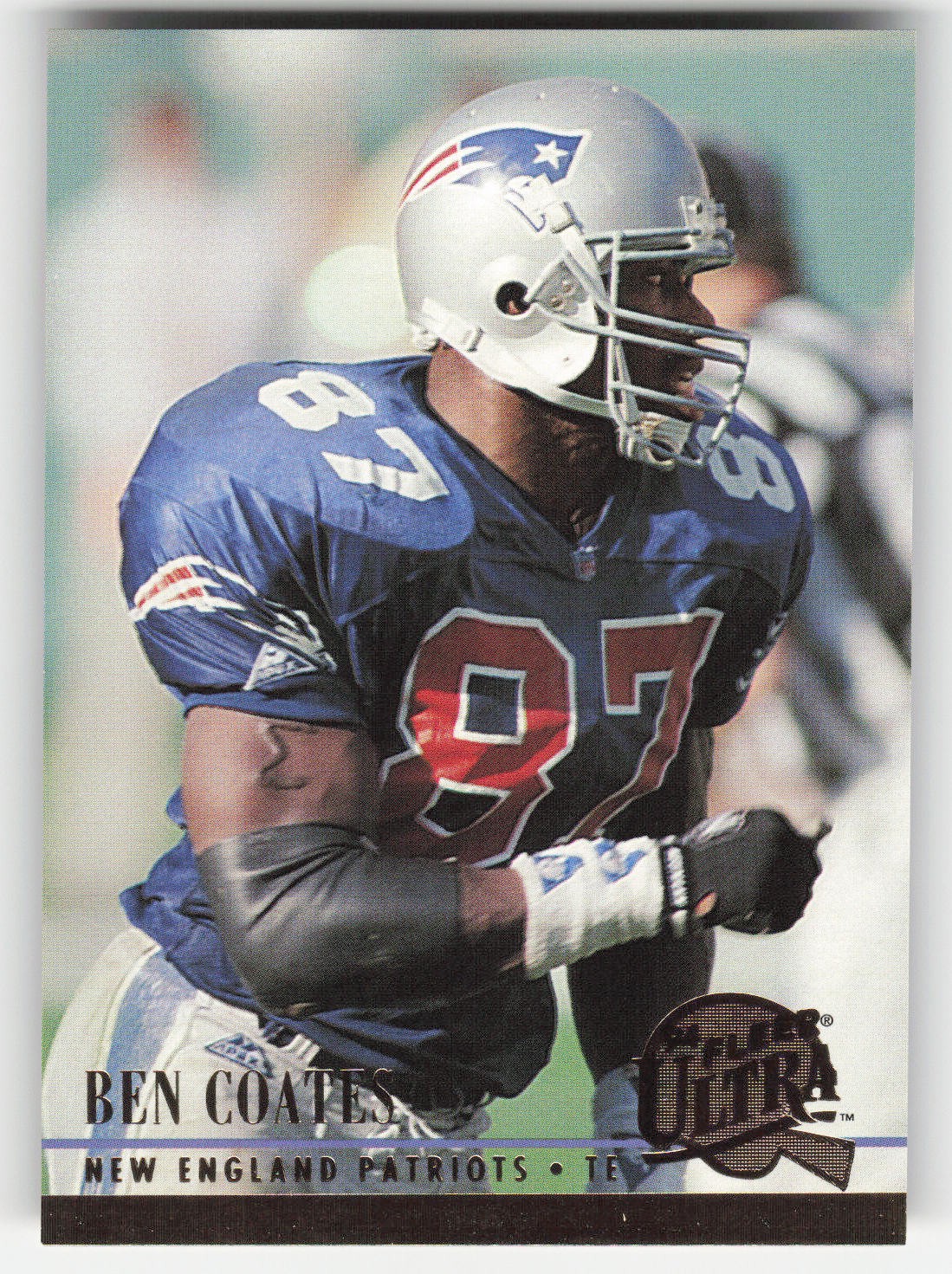 Ben Coates, 1994 Ultra, #200, New England Patriots,