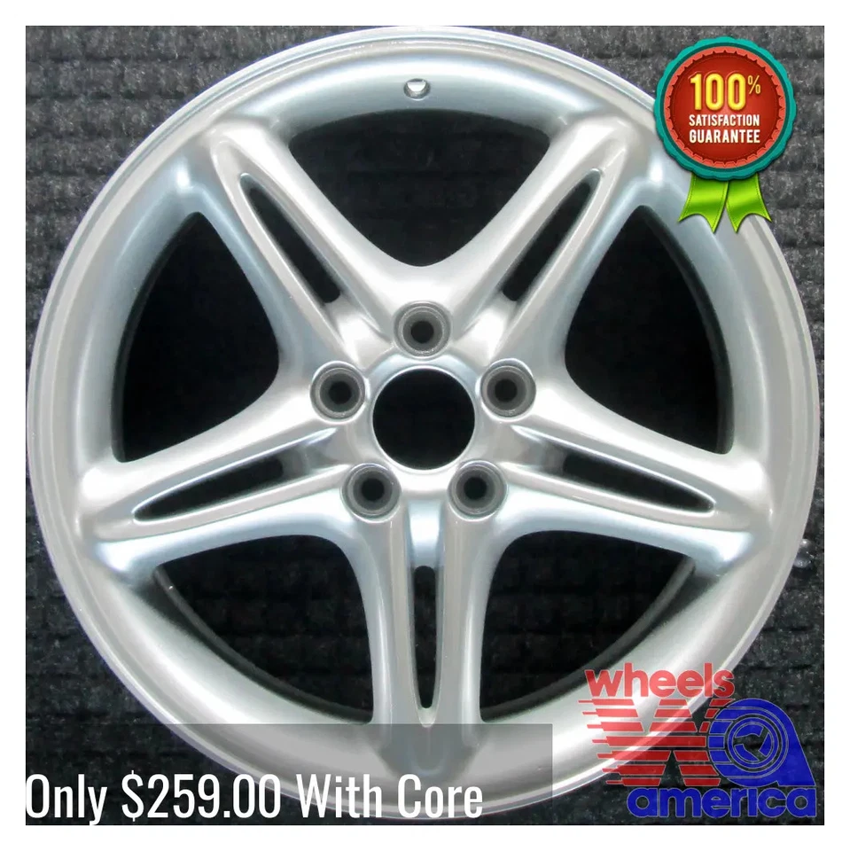 Wheel Rim Volvo C70 S70 V70 17 1998-2003 31202242 9192614 OEM Silver OE 70221 - Image 2 of 4