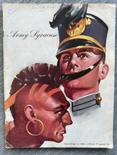 1960 Army Black Knights - Syracuse Orangemen Football Program - Ernie Davis VG!