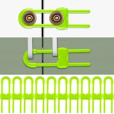 Jetec 10 Pieces Cabinet Locks for Babies, U-Shaped Proofing Drawers Safety Ch...