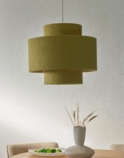 John Lewis Boucle Layered Ceiling Lampshade Green